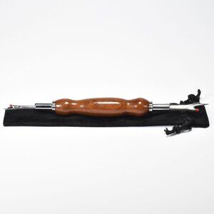 Hand Crafted Seam Ripper in Chrome and Black Walnut with Large and Small Blades